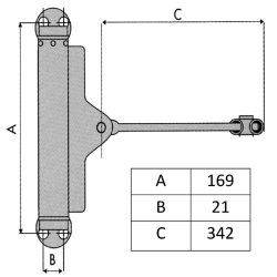 Gatemaster SGC Spring Gate Closer With Adjustable Force