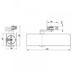 Geze TS2000NV Size 2-4 Overhead Door Closer