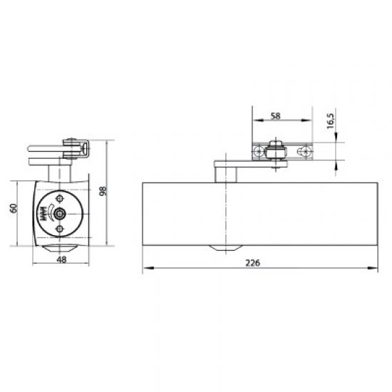 Geze Ts2000nv Size 2 4 Overhead Door Closer