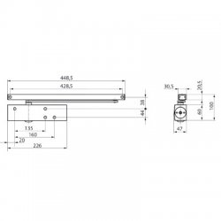 Geze TS3000 Size 1-4 Overhead Cam Door Closer