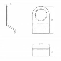 Victorian Cylinder Door Pull