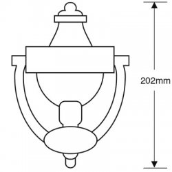 Victorian Design 200mm Urn Style Door Knocker