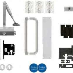 Architectural Fire Door Pack For Corridor Door (Locking) KITA1-FDP-A1