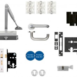 Architectural Fire Door Pack For Office Door (Locking) KITA3-FDP-A3