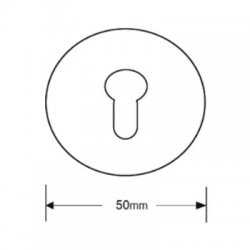 Concealed Fix Euro Profile Escutcheon