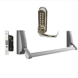 Push Bar Panic Bar with External Digital Lever Keypad