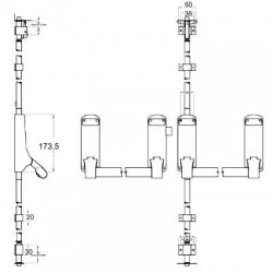 Union ExiSAFE Panic Bolt Set To Suit Rebated Double Doors