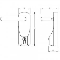 Union ExiSAFE Lever Operated Outside Access Device