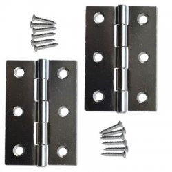 Asec 75mm Button Tip Butt Hinges