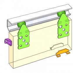 Henderson Single Track Wardrobe Sliding Door Gear