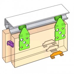 Henderson Double Top Double Track Sliding Door Gear