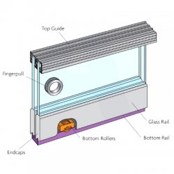 Henderson Zenith Double Track Sliding Door Gear