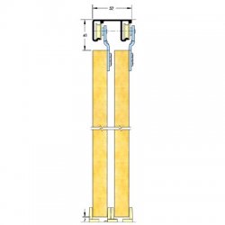 Asec Sliding Wardrobe Double Gear WD50