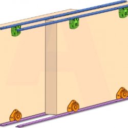 Henderson Cello Double Track Sliding Door Gear