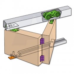 Henderson Husky Folding Track Sliding Door Gear