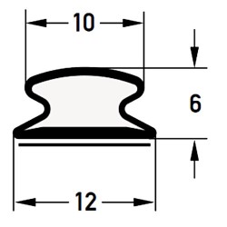 Deventer Self Adhesive Renovation Draught Strip S 9216 K