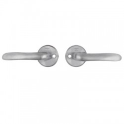 Assa Round Rose Lever Handles - Unsprung