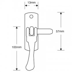 Asec Victorian Casement Fastener