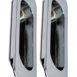 Bonaiti Serrature Classic Sliding Door Handle Pull MOS Oval Blind Pair