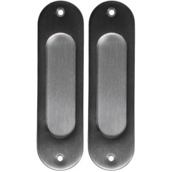 Bonaiti Serrature Classic Sliding Door Handle Pull MOS Oval Blind Pair