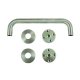 Bolt Fix Round Rose Stainless Steel Pull Handle