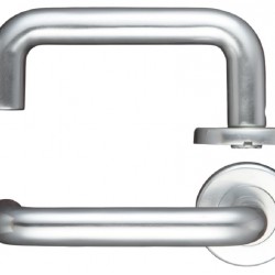 Return To Door Handle 19mm Lever On Round Rose