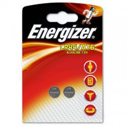 Energizer 150MAH LR44 A76 Lithium Coin Cell Twin Pack