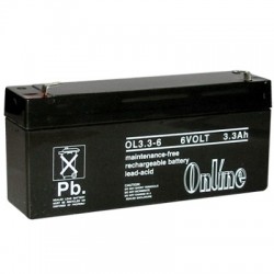 Online OL3 6 Volt 3.3Ah Sealed Lead Acid Battery Online