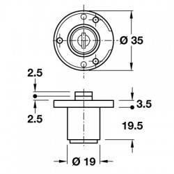 Hafele Cabinet Flap Lock