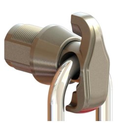 L&F 5720 Push-To-Turn 20mm Latch Lock