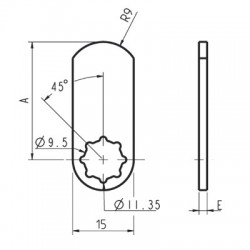 Ronis 131629-1 Flat Cam