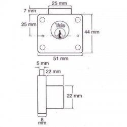 Yale 066 Cylinder Till Lock