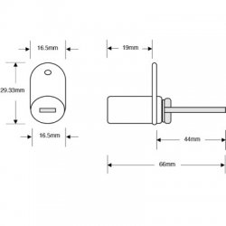 Pedestal lock Single Flange 40mm Cam