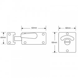 Asec CH421 Toilet Indicator Bolt 