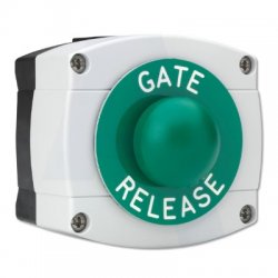 Asec 3E0657-GB-GR Surface Mounted Gate Release Green Dome