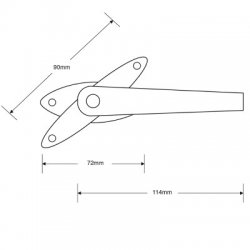 Henderson Lever Type Internal Garage Door Handle