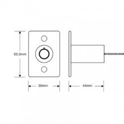 Asec SWR0430 Garage Door Emergency Release Switch