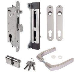 Locinox Gatelock Fiftylock Insert Set with Keep For 40mm Box Section Black