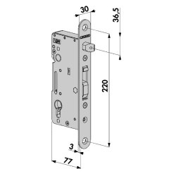 Locinox Gate Insert Lock H-WOOD With Hook