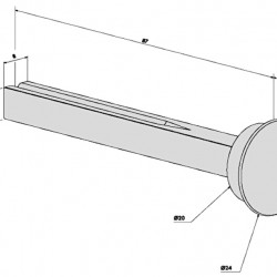 Locinox 90mm Half Shaft Spindle