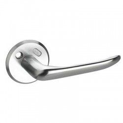 Assa Round Rose Lever Handles - Unsprung