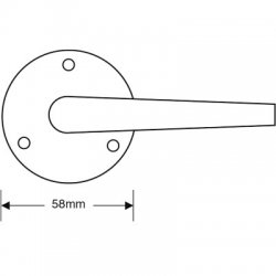 Asec Victorian Round Rose Lever Furniture