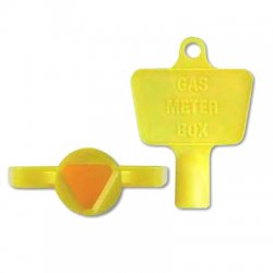 Yellow Plastic Meter Box Key