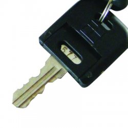 Pedistal lock keys