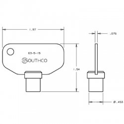 Southco E3-5-15 Vise Action Key