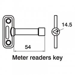 Diecast Meter Reader Key