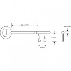 Gibbons pre cut Keys A1 to A6 B1 to B6 