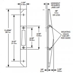 Adams Rite MS4002 Hook Reinforcing Plate