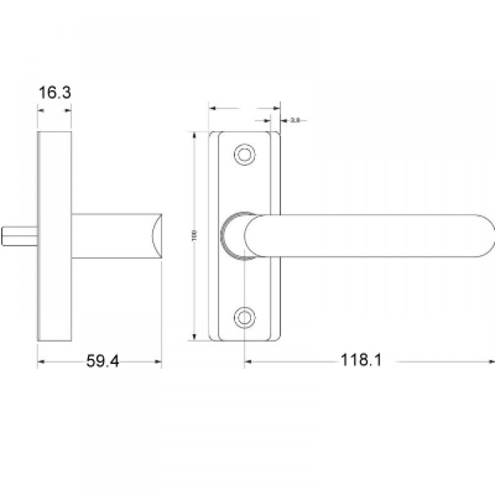 Adams Rite 4568 Lever Handle