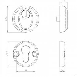 Eurospec Euro Profile Security Escutcheons